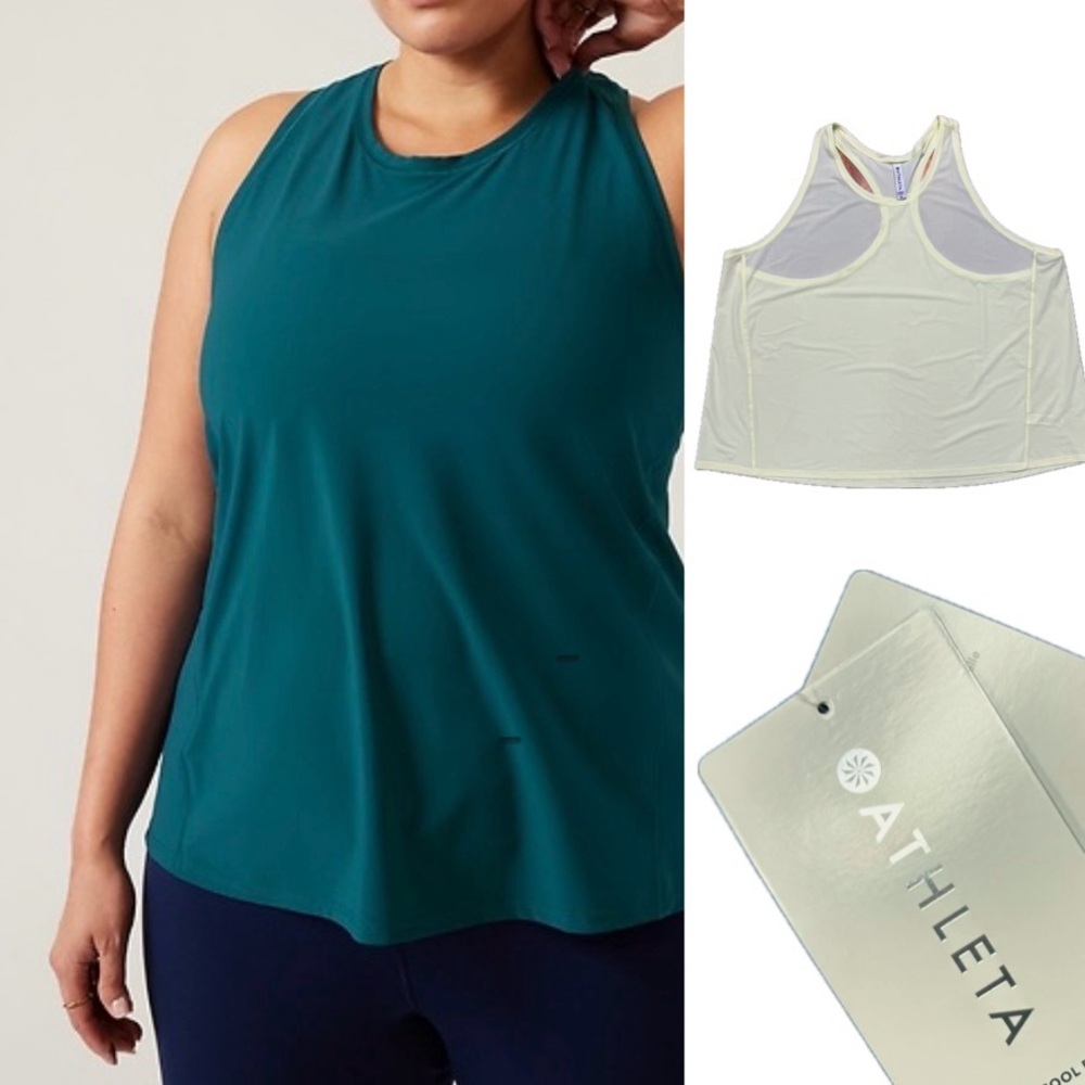 NWT-Athleta Yellow Ultimate Train Sleeveless Tank Top